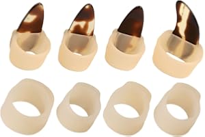 YARNOW 1 uppsättning Guzheng Nail Covers Justerbara Silikon Nagelskydd för Lärande Bekväma och Hållbara Tillbehör för Guzheng