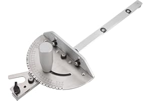 KAKAKE Calibrador De Ingletes Incra Sierra De Mesa De Alta Precisión Calibrador De Ingletes Valla De Ingletes De Aluminio Con Extremos En ángulo De 45 Grados Para Un Soporte Máximo Del Material Y Un Tope De