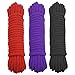 Produktbild Ldoux 3x 10M Bondageseil Bondage Seil 8MM Weiches Seil (Schwarz, Rot, Lila)