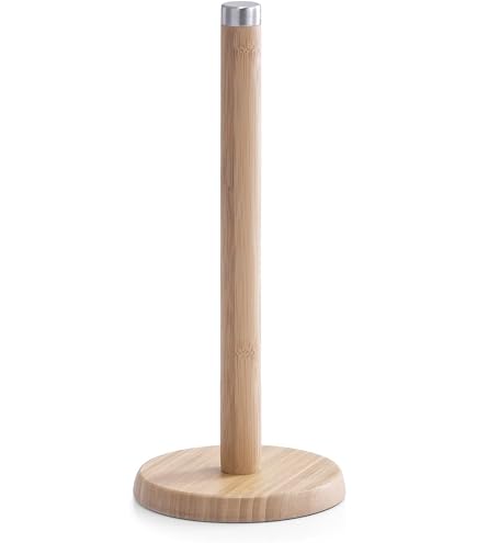 Porte-Rouleau Cuisine En Bois E-ROOM TREND - Base 18cm - Style Café Brun