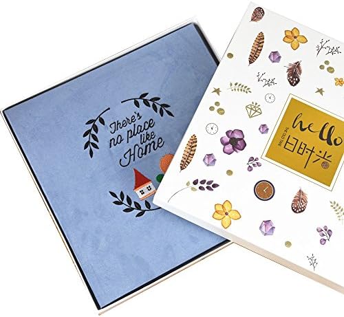 Cloth embroidery self-adhesive film stickers baby growth diy manual album / travel log (32 * 33 * 3cm) ( Color : B )