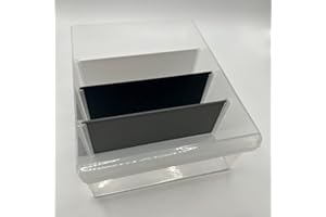 ULEIVA Divider Pack of 30 Large Black 107 x 48 mm Divider Replacement Part Compatible with Stanley Small Parts Magazine 1-93-978 1-93-981 Divider Plate to Sorting Box (Black)