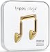 Produktbild Happy Plugs Deluxe Edition Earbuds Ohrhörer mit Integriertem Mikrofon und Fernbedienung Kompatibel mit Apple iPhone, iPod, iPad sowie Android Smartphones, Tablets und MP3 Playern - Gold
