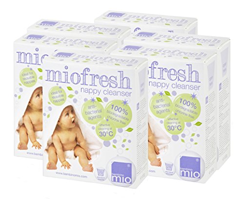 Bambino Mio Miofresh - Desinfectante para ropa/pañales), 6 unidades de 300 g