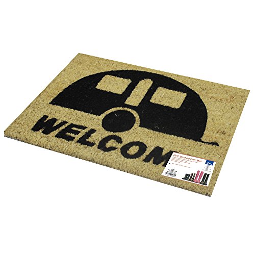 JVL Fußmatte mit Schriftzug "Welcome", Kokosfaser, 36 x 50 cm