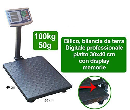 BILICO BILANCIA DIGITALE 100 kg ELETTRONICA DISPLAY DIGITALE 100KG bascula bilico