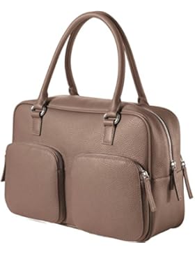 CHI CHI FAN City Bag | Damen Echt-Leder Handtasche aus genarbtem Rindsleder von Hamburger Designer-Label | Top...