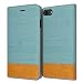 Produktbild iPhone 8/7 [Orbit Flex Serie] [Slim Wallet Flip Cover] Tagebuch Buch Leder ID Kreditkarte Brieftasche stehend weichen Ultra Slim Fit Texturierte Griff Ständer Fall Apple iPhone 8/7 [11,9 cm] (blau)