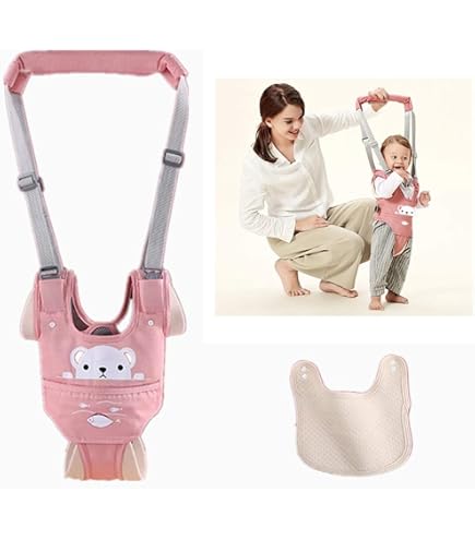 CXAFQ Imbracatura Per L'apprendimento Del Bambino In Piedi E A Piedi, Marsupio Di Sicurezza Rimovibile, Marsupio Protettivo Per I Primi Passi Del Bambino, Marsupio Rimovibile Per 8-28 Mesi (Verde - 3