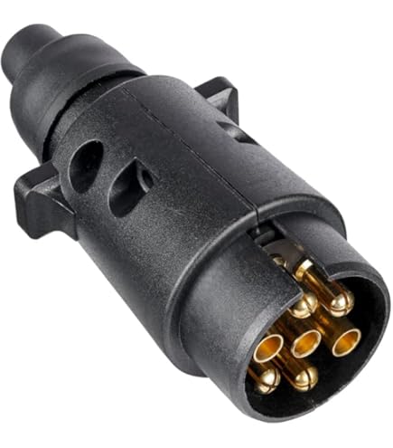 Connettori Veicoli Prolunga Elettrica Rimorchio 2,5m - Cavo 7 Pin Maschio- Maschio Per Collegamento Veicolo-Rimorchio Cavo Rimorchio 12v 24v