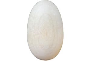 MYMERCERIE Oeuf 7cm en Bois Naturel à repriser ou à décorer Made in France