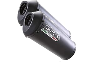 GPR ITALIA Scarico marca GPR compatibile con Ducati Monster 400–600–620–695–750–900–1000 , coppia di terminali omologati con raccordo specifico