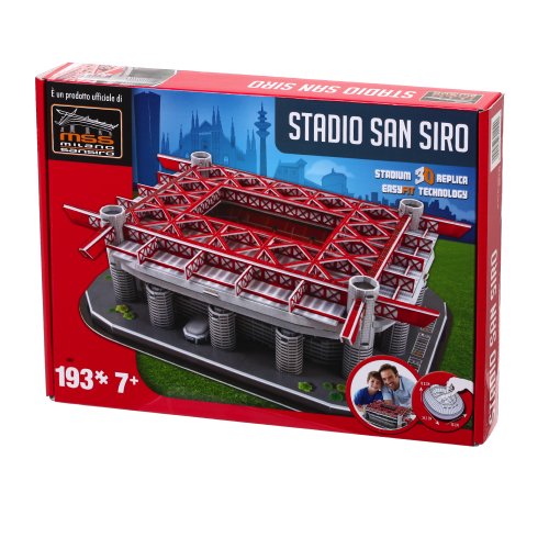Nanostand San Siro Milan AC Puzzle - Red/Grey, Size One