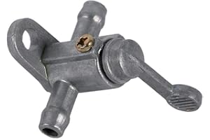 KEENSO Motorcycle Inline Fuel Tap Fuel Valve 8mm 5/16'' Petrol Tap Cut Off Valve Petcock Switch Petrol Gas Fuel Tap Valve for Motorcycle Dirt Bike ATV Quad Buggy5/16 fuel shut off valve grifo gasolina