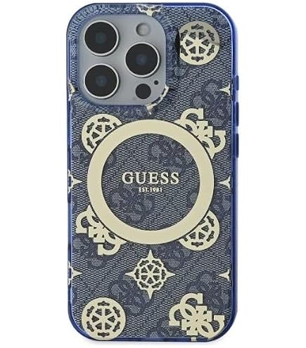 CG Mobile Guess GUHMP16XU4GPRK – Custodia Rigida Con Placca Dorata E Magsafe Per IPhone 16 Pro Max, Nero