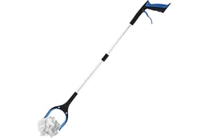 GENÉRICO Reacher Grabber Tool, Interactive Foldable Pick Up Stick, 33 Inch Extended Gripper Arm, Responsive Heavy Duty Trash Picker, Mobility Aid for Seniors and Hard to Reach Spaces 32.68x3.94 Inches