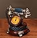 Produktbild HAOYUXIANG Kreative Retro-Telefon Ornamente personalisierte Uhren europäischen Stil Wohnzimmer TV Schränke Internet Café Bar Dekoration ( Farbe : Silver 3 )