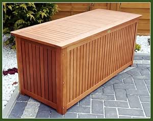 GARTENTRUHE GARTENBOX AUFLAGENBOX TRUHE,aus Edel Holz: Amazon.de: Garten