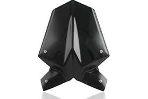 FATEXPRESS Motorcycle Double Bubble Windshield Windscreen Touring Wind Shield Screen Deflector Flyscreen Protector with Bracket for Duke 125 Duke125 2017-2022 Duke 390 Duke390 2017-2023 (Smoke)