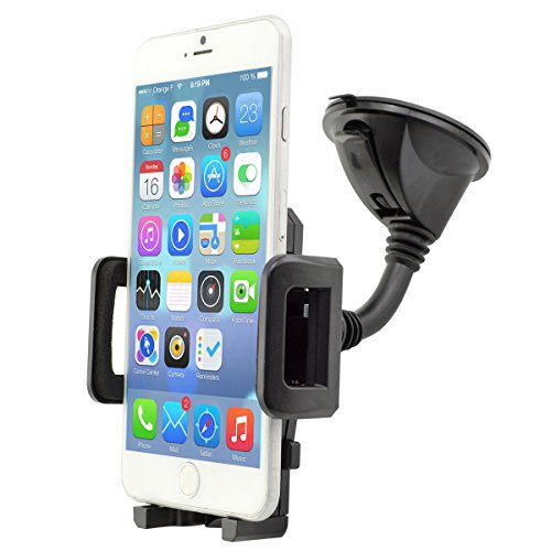 In Car Best Mobile Holder for Apple Iphone 8 / 7 / X and Samsung S8 S7 HTC, Nokia, Blackberry, Nexus size 135mm Long