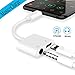Produktbild Lightning auf 3,5-mm-Audio-Adapter und Ladebuchse Lightnig Jack für iPhone 7 / 7Plus iPhone 8 / 8Plus, Audio + Lade + iOS 10.33 / 11.3 oder höher kompatibel) - Weiß
