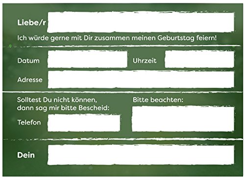 16 Einladungskarten zum Kindergeburtstag – Motiv Fussball Einladung – für Kinder, Jungen, Party, Feier, Jungs, Geburtstagseinladungen im Set - 2