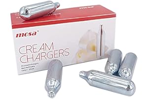 ZEMO 10 Cargadores de Crema N2O 8 gr Para Sifón De Nata Montada - CAPSULAS Gas Plateadas - Bombonas de gas Óxido nitroso N2O - Acero - Cargas Sifon de Cocina (10 Bombonas)