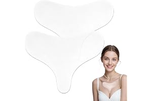 2-pack Återanvändbara Silikonplåster mot Rynkor på Bröstet, T-formade Anti-wrinkle Patches för Smoothing, Tvättbara Hudvårdsp