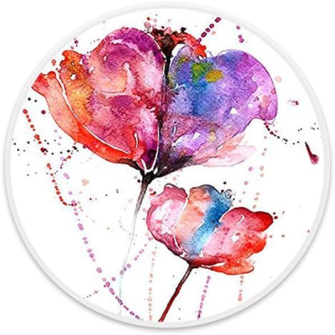 Colorful Flower Prints Multifunction Expanding Stand and Grip Pop Mount Socket for Smartphones and Tablets