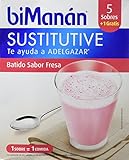 De la marca Bimanán BIMANAN Sustitutive Batido Fresa 5 sobres