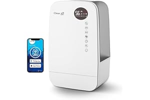 Humidificador con ionizador y aromaterapia – Clean Air Optima CA-607W Smart – Humidificación máx. 480 ml/h – Capacidad del depósito de agua 5,5 litros – Adecuado para habitaciones de hasta 65 m²/160