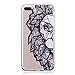 Produktbild iPhone 8 Plus 5,5" Hülle, Edaroo Ultra Dünn Transparent Klar Silikon Handyhülle mit Bunt Motiv TPU Gel Rückseiten Hülle für iPhone 8 Plus 5,5 Zoll - Schwarzer Löwe