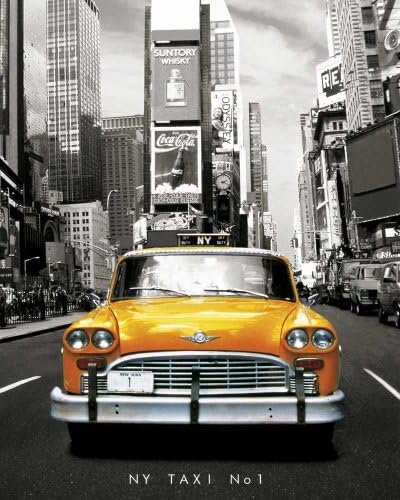 Mini Poster New York Taxi No. 1 and Accessory Item