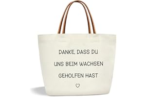 Toozen Baumwollbeutel Lehrer Geschenk, Canvas Tragetasche Lehrerin, Abschiedsgeschenk für Lehrer, Stofftasch Geschenke für Lehrerin, Dankesgeschenke für Lehrer, Ruhestandsgeschenke für Lehrer