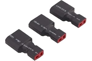OliYin T-Plug Deans Style Female to XT90 / XT-90 Male Connector Adapter (Pack of 3)
