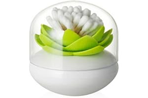 BODHI2000 ® scatola decorativa porta cotton fioc, a forma di fiore di loto