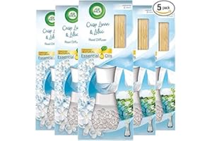 AIRWICK Air Wick |Crisp Linen & Lilac |Air Freshener Reed Diffuser 33ml | Pack of 5