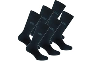 Caterpillar Twised Socks 6 par męskich skarpet z miękkiej bawełny ze stretchem, ręcznie łączonych