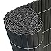 Produktbild AUFUN Sichtschutzmatte PVC 500x100cm - Sichtschutzzaun Anthrazit Windschutz fur Garten Balkon und Terrasse (500x100cm,Anthrazit)