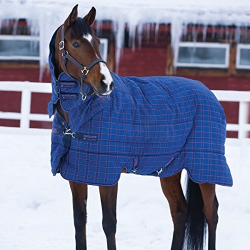 Preisvergleich Produktbild Horseware Rhino Stable Plus Heavy Rug 160cm Navy / Light Purple