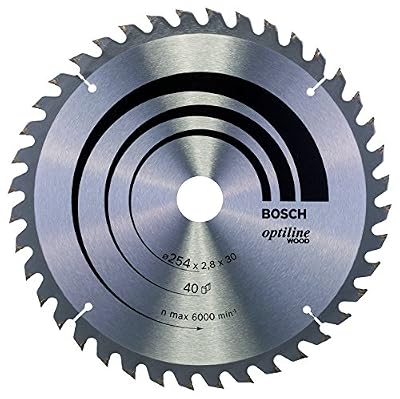 Bosch 2608640443 Lame de scie circulaire Optiline Wood 254 x 30 x 2,8 mm, 40, 1 pièce
