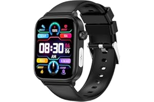 AILISK Bergxperten GlucoCare SOS - Mit SOS-Funktion Fashion Smartwatches(Schwarz*1)