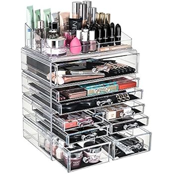 Glamsmacked Professional Clear Acrylic Cosmetic Organiser With
