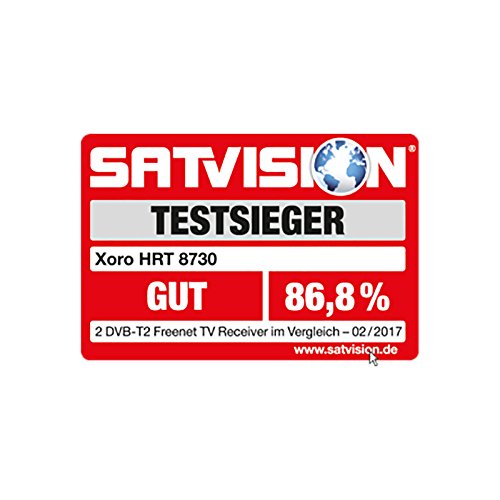 HB DIGITAL DVB-T/T2 SET: Xoro HRT 8730 DVB-T/T2 Receiver + HDMI Kabel mit Ethernet Funktion und vergoldeten Anschlüssen (Full HD, HEVC/H.265, HDTV, HDMI, USB 2.0 DVBT DVBT2 DVB-T2) - 5