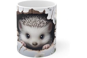 Jm-Déco Mug Animaux 3D- Idée cadeau - Mug et tasse original pour Enfant ou Adulte - Marrant Fun (Hérisson)