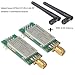 Produktbild MakerHawk 2 stücke nRF24L01P + PA + LNA RF Wireless Übertragungsmodul 2,4 GHz ML01DP5 22dBm 100 mW 2300 Mt Gemessen Abstand SPI Schnittstelle mit Antenne Diebstahl Anti-Interferenz