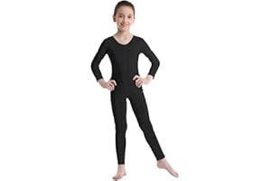 CHICTRY Bambina Body da Ginnastica Bodysuit da Balletto Jumpsuit da Ballo Tuta Sportiva Intera Abito da Danza Classica Allenamento Fitness Yoga