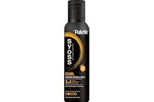 Syoss Palette Curl Mousse Modella Ricci 250 ml, Schiuma capelli ricci 3-in-1 che acconcia, protegge e ripara, Spuma capelli ricci con complesso vitaminico adatta per il 'Curly Hair Method'