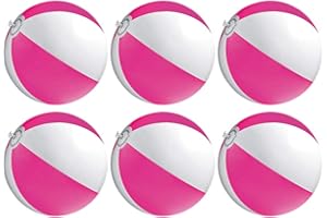 noTrash2003 Lot de 6 balles de Plage gonflables pour Plage, Plage, Piscine