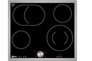 Neff Płyta elektryczna T16BT76N0 N70/60cm/Twistpad/Strefa palenia/ceramika szklana, rama ze stali nierdzewnej z podkładką skręconą